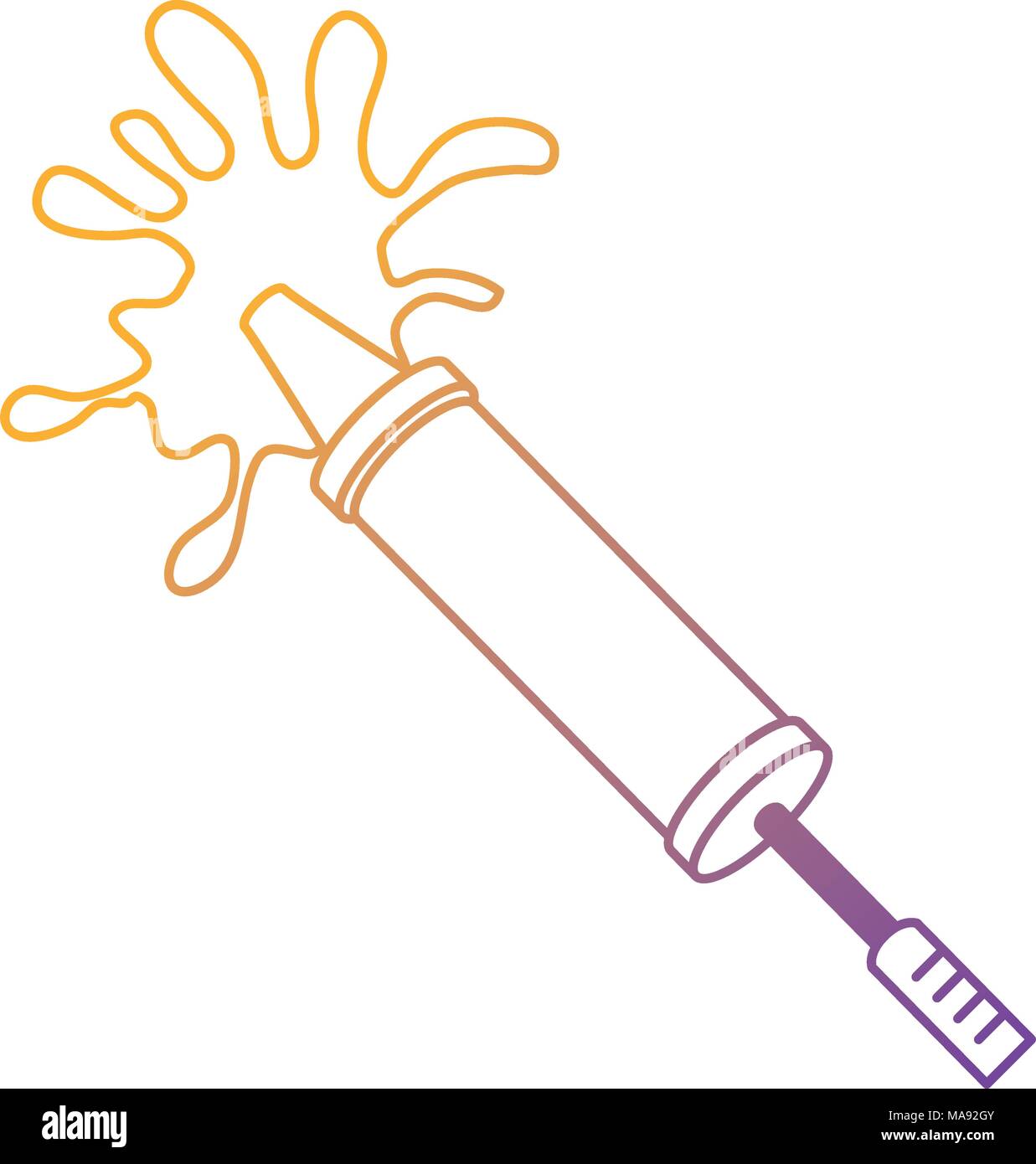 foam water splash gun toy vector illustration design Stock Vector Image