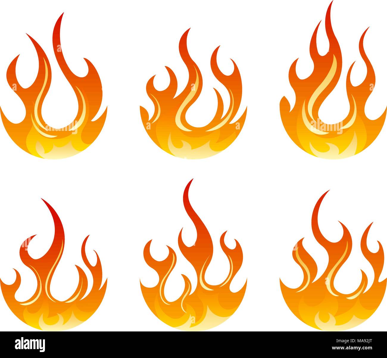 Fire and Flames - Vector Graphic Elements