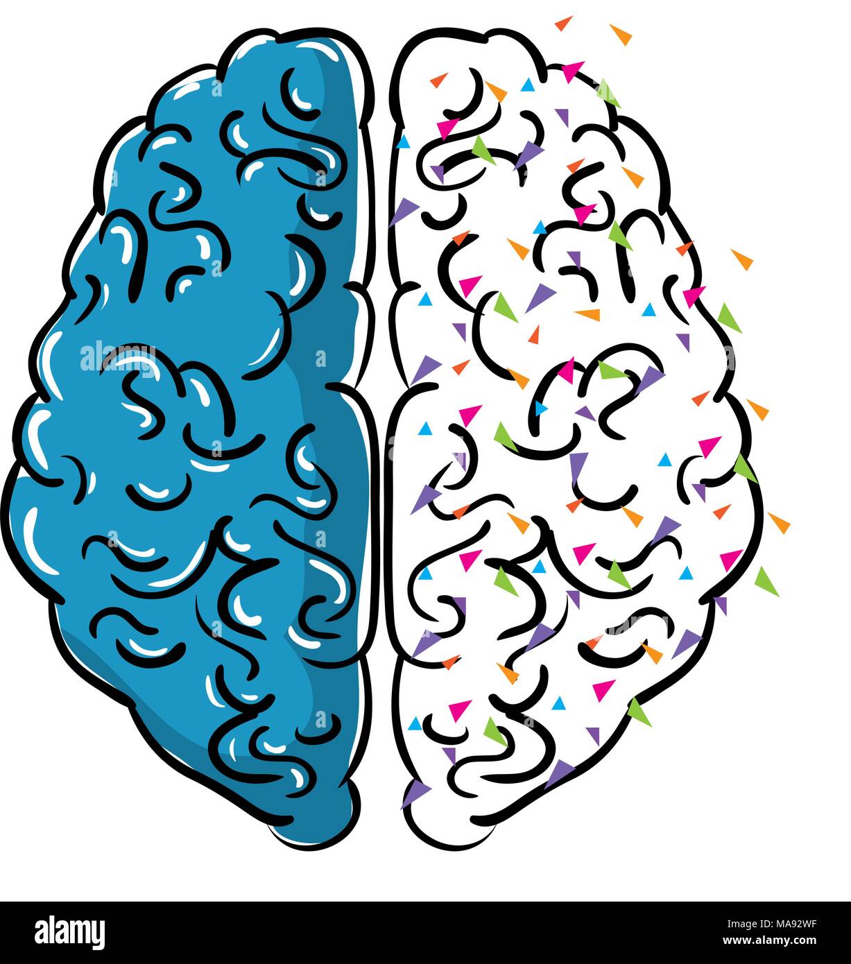brain human organ icon vector illustration design Stock Vector Image ...