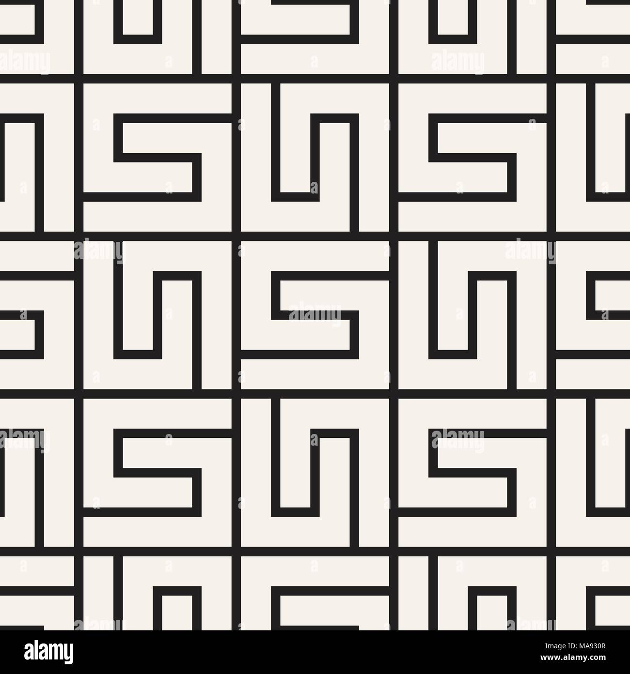 Vector seamless lattice pattern. Modern stylish texture with monochrome ...