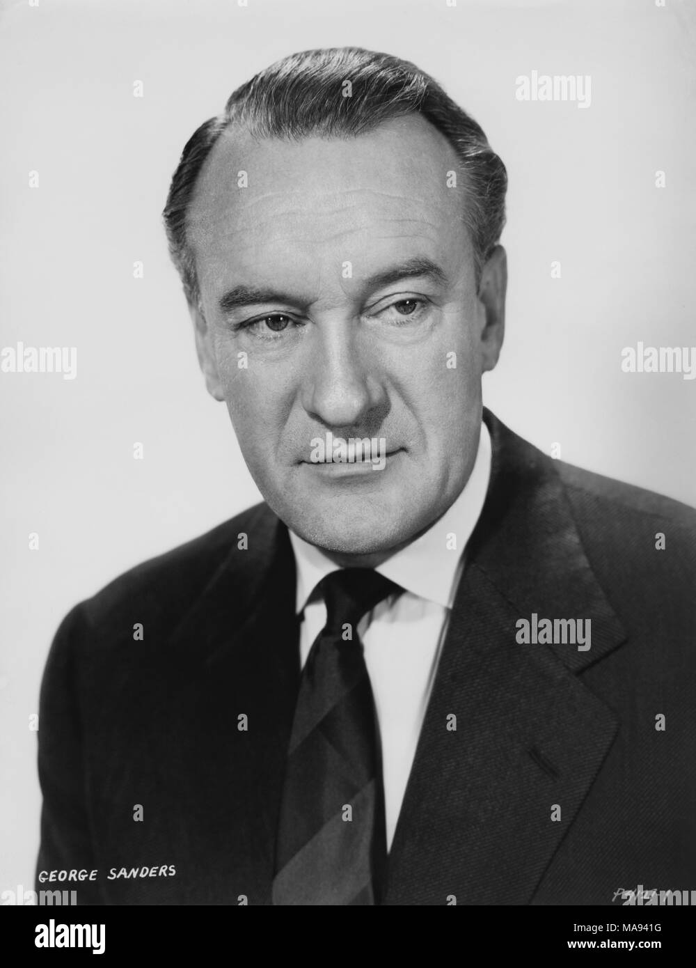 George Sanders, Publicity Portrait for the Film, 'That Certain Feeling', Paramount Pictures, 1956 Stock Photo