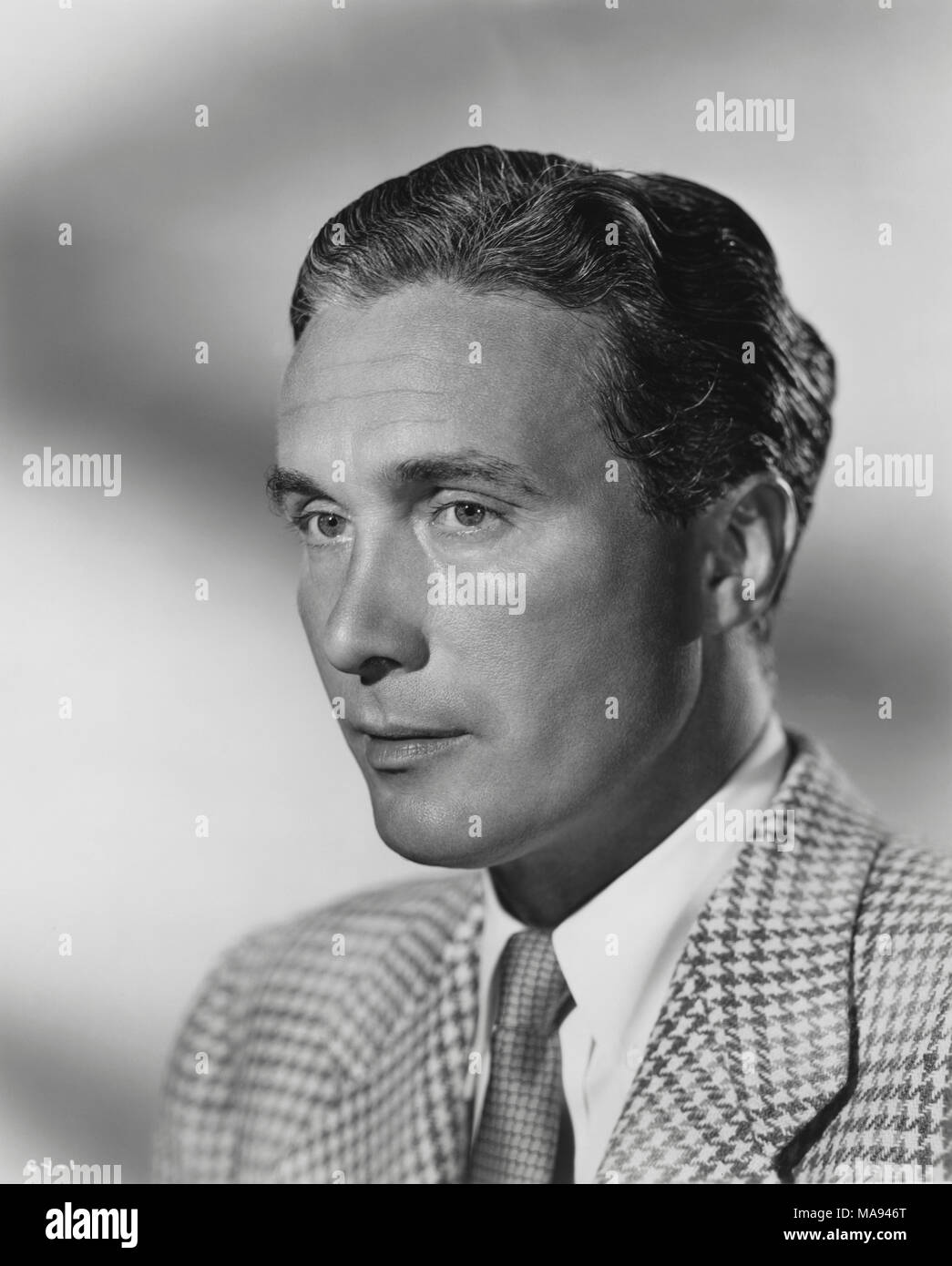 Actor Carleton Young, Publicity Portrait, 1945 Stock Photo