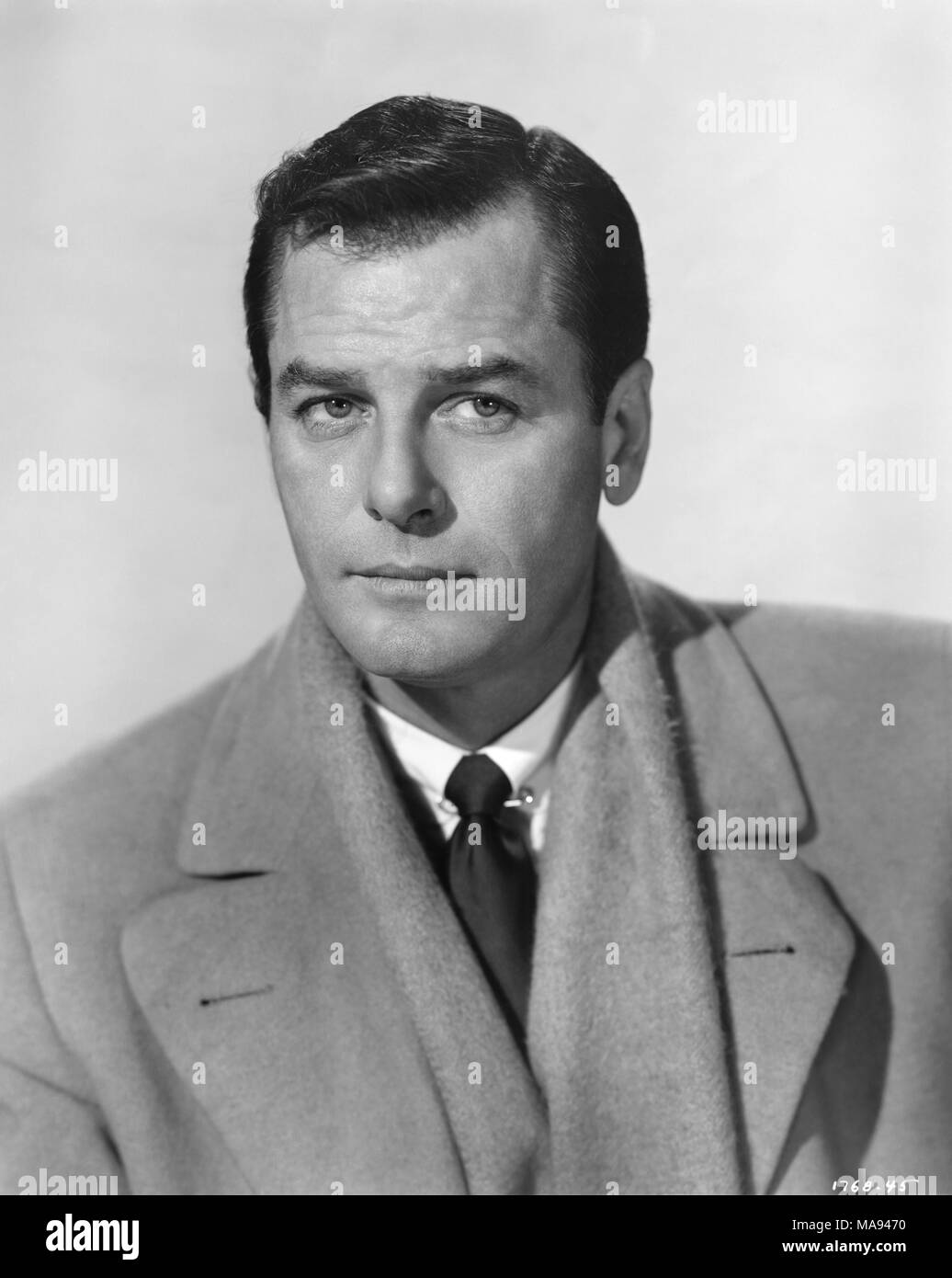 Actor Gig Young, Publicity Portrait, 1950's Stock Photo