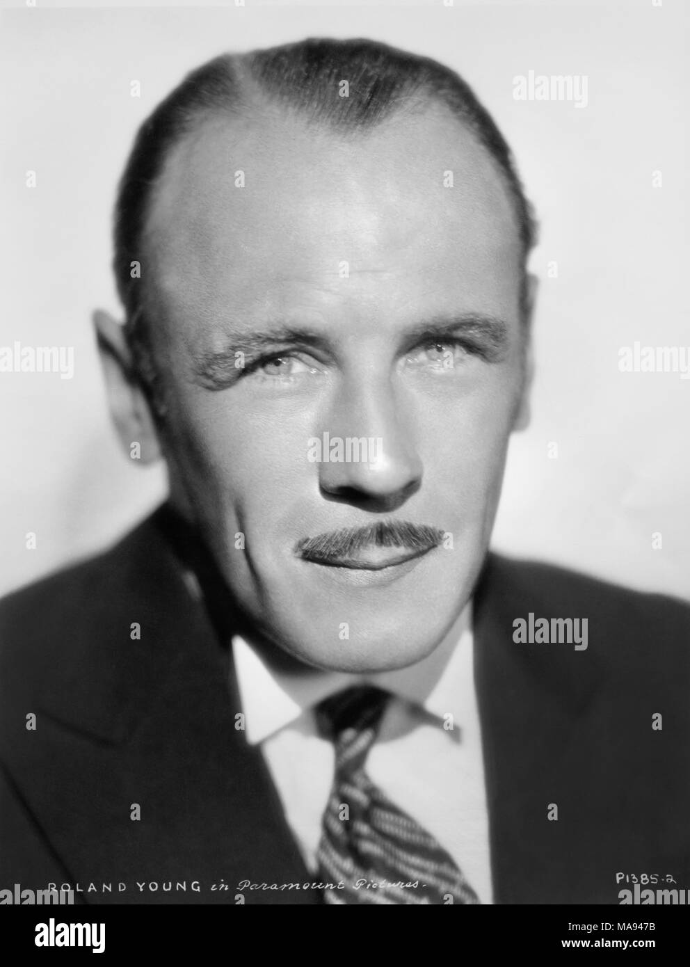 Roland Young, Publicity Portrait for the Film, 'The Lady has Plans', Paramount Pictures, 1942 Stock Photo