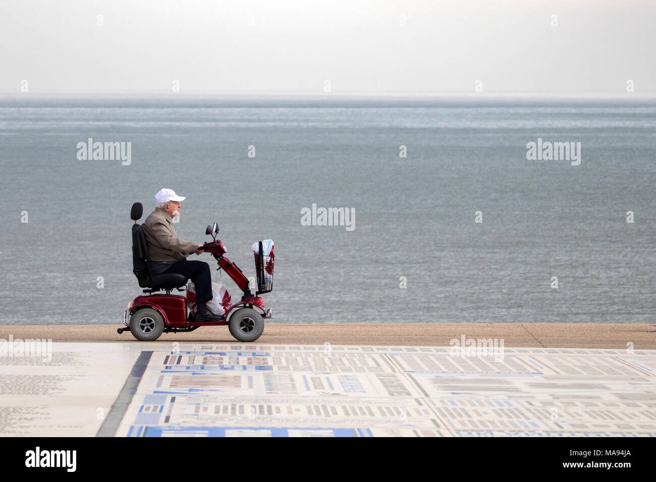 medical transport chair mobility scooter disabled disability disable lifestyle mobility scooter invalid health Stock Photo - Alamy