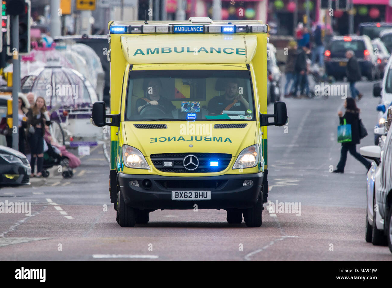 accident aid ambulance assistance medic medical medicine occupation paramedic paramedics danger doctor emergency ems urgency urgent vehicle Stock Photo