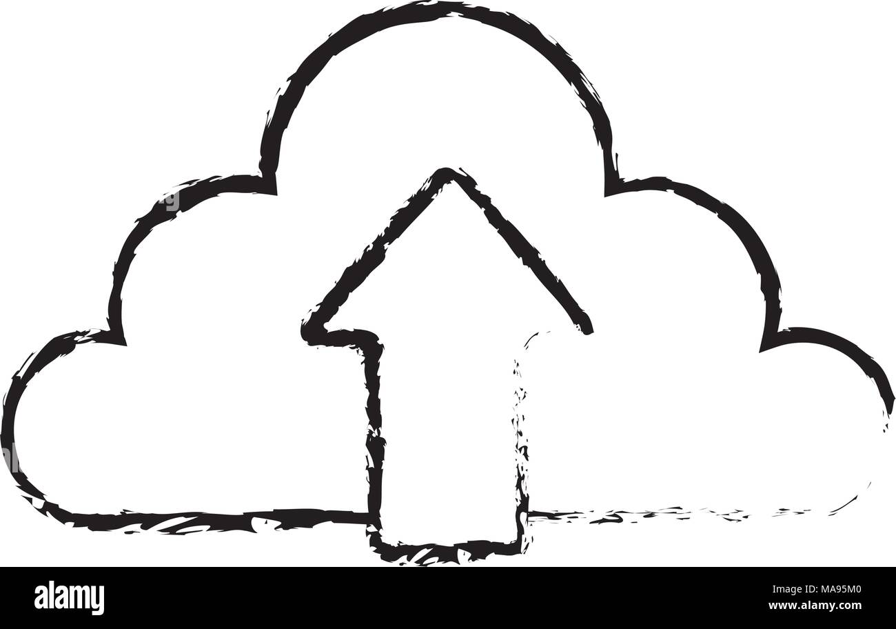 cloud computing upload data information image Stock Vector Image & Art ...