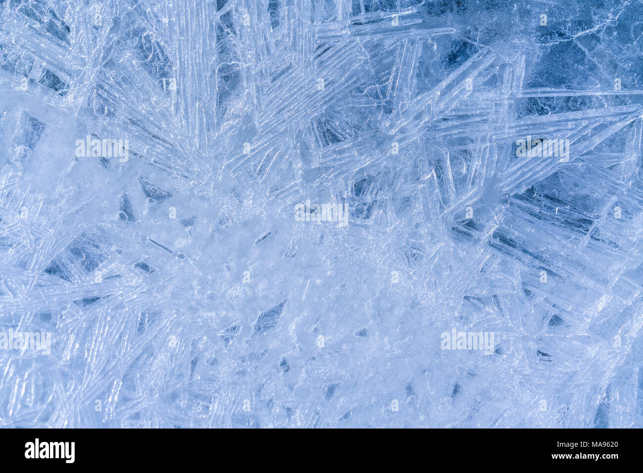 Water Pattern Cold Abstract natural background - ice pattern on a water surface Stock ...