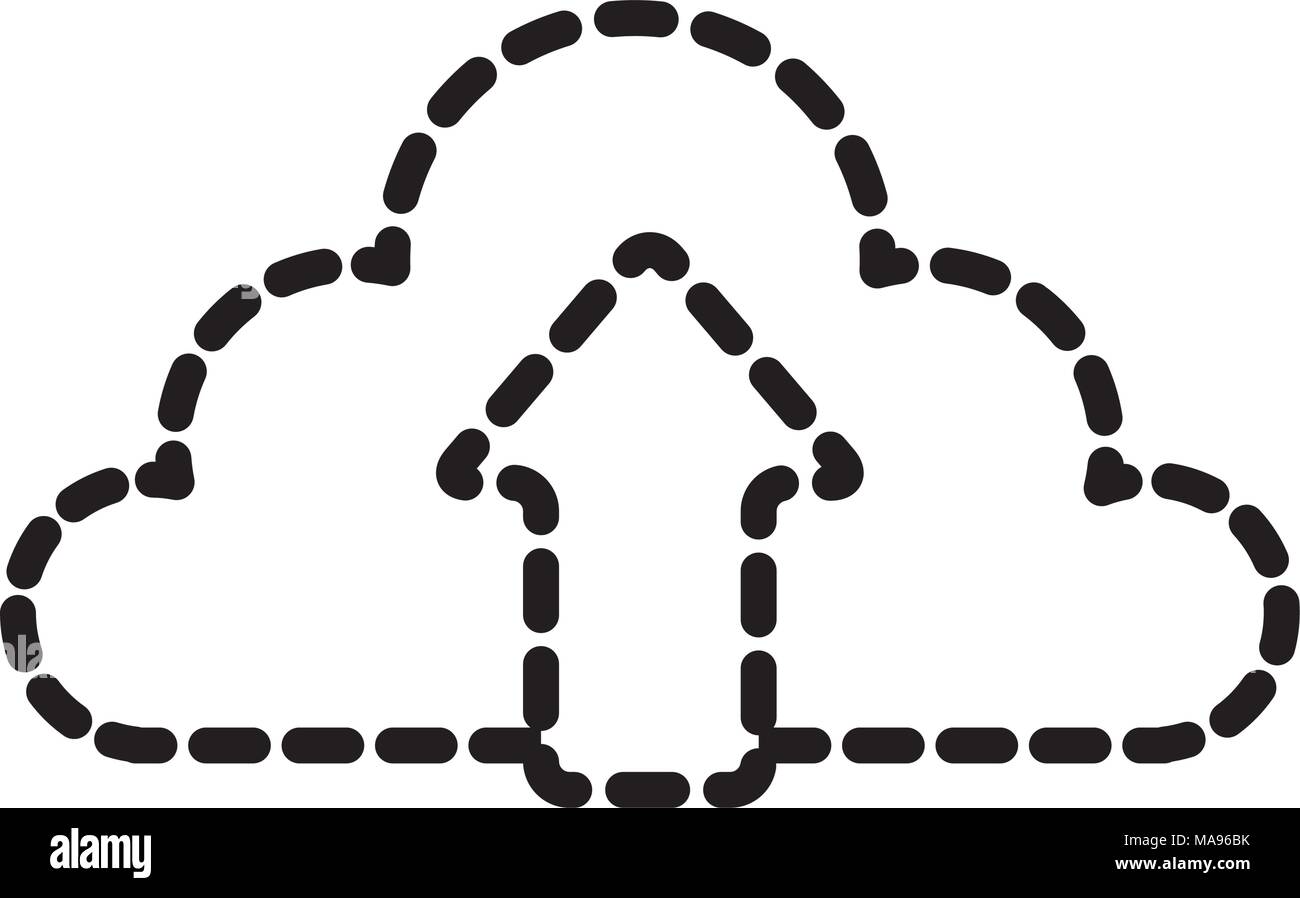 cloud computing upload data information image Stock Vector Image & Art ...