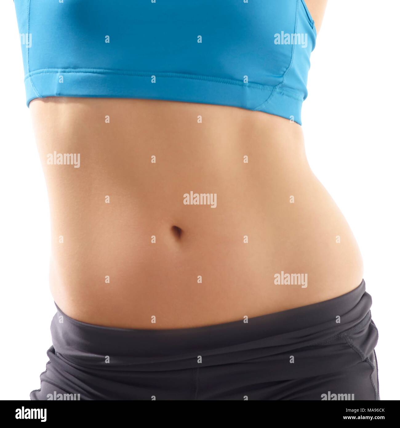 Woman wearing white crop top hi-res stock photography and images - Alamy