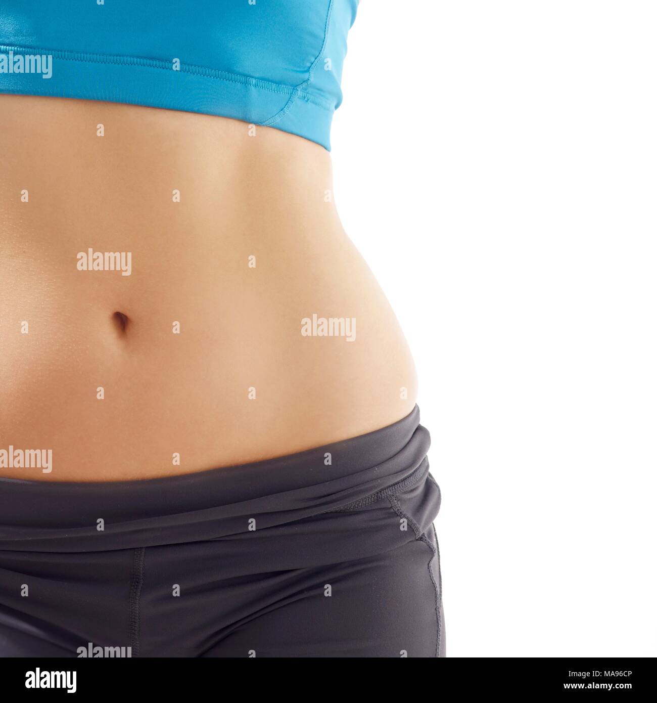 Woman wearing white crop top hi-res stock photography and images - Alamy