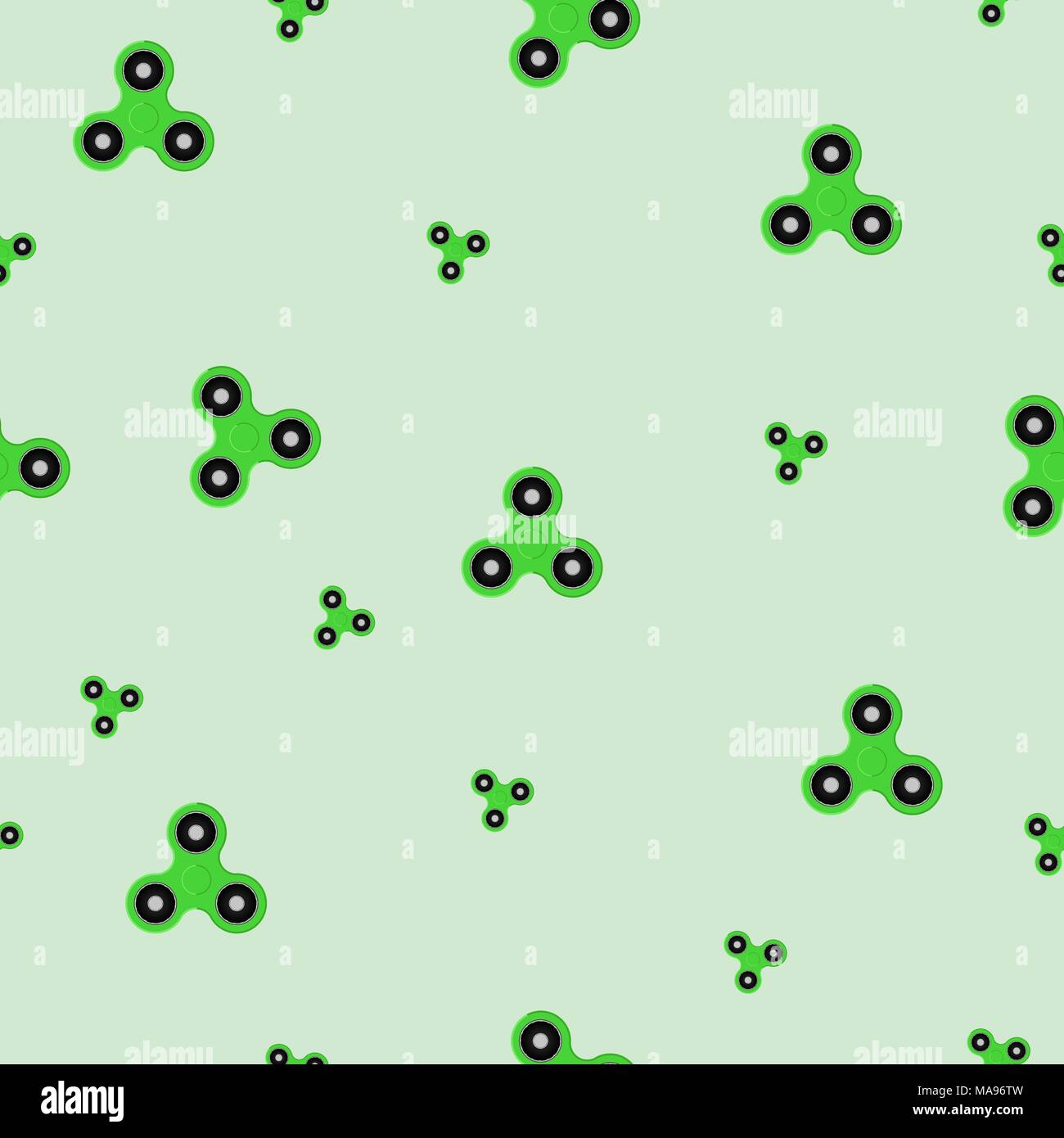 Hand Spinners icons. Seamless pattern. Vector illustration Stock Vector
