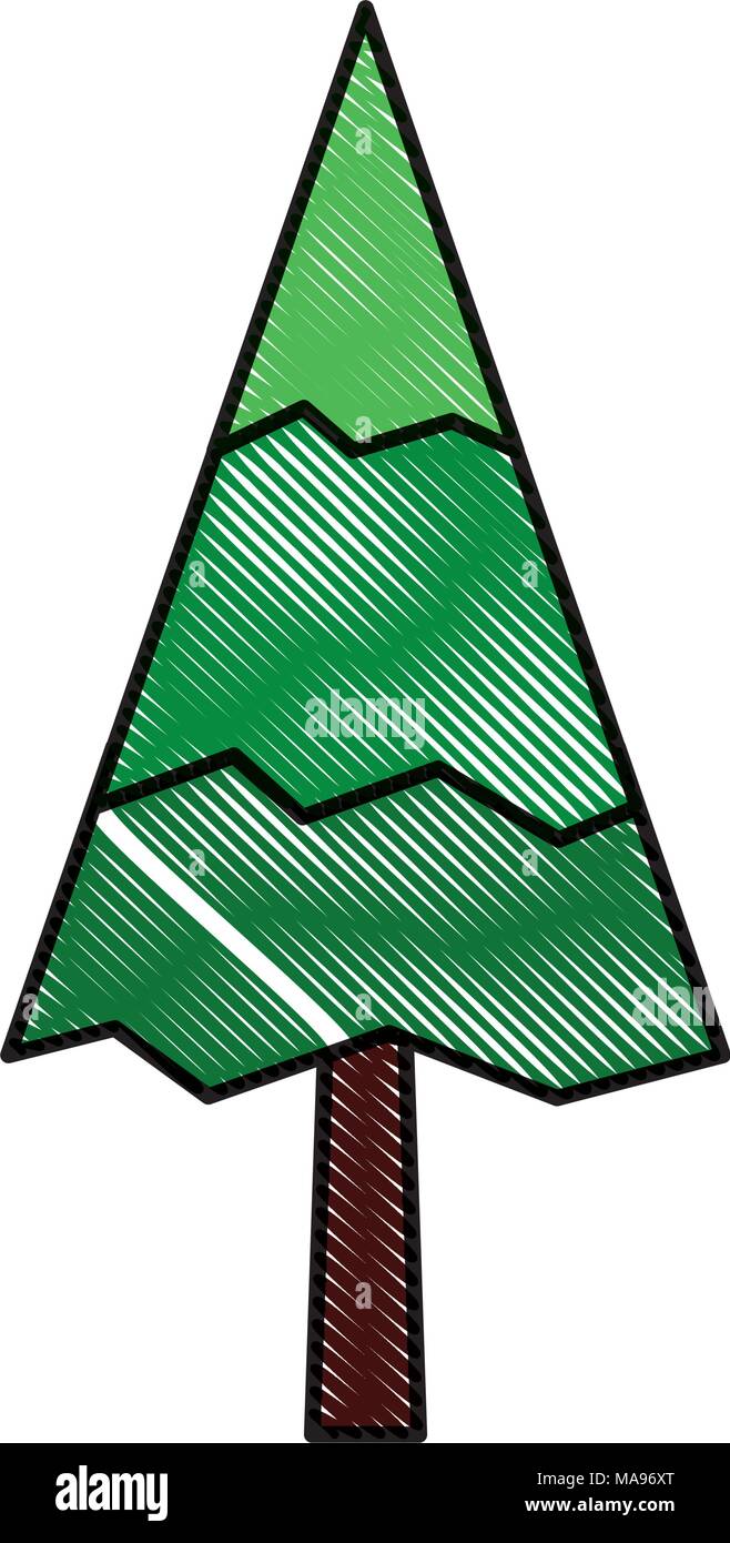 pine tree natural forest concept Stock Vector Image & Art - Alamy