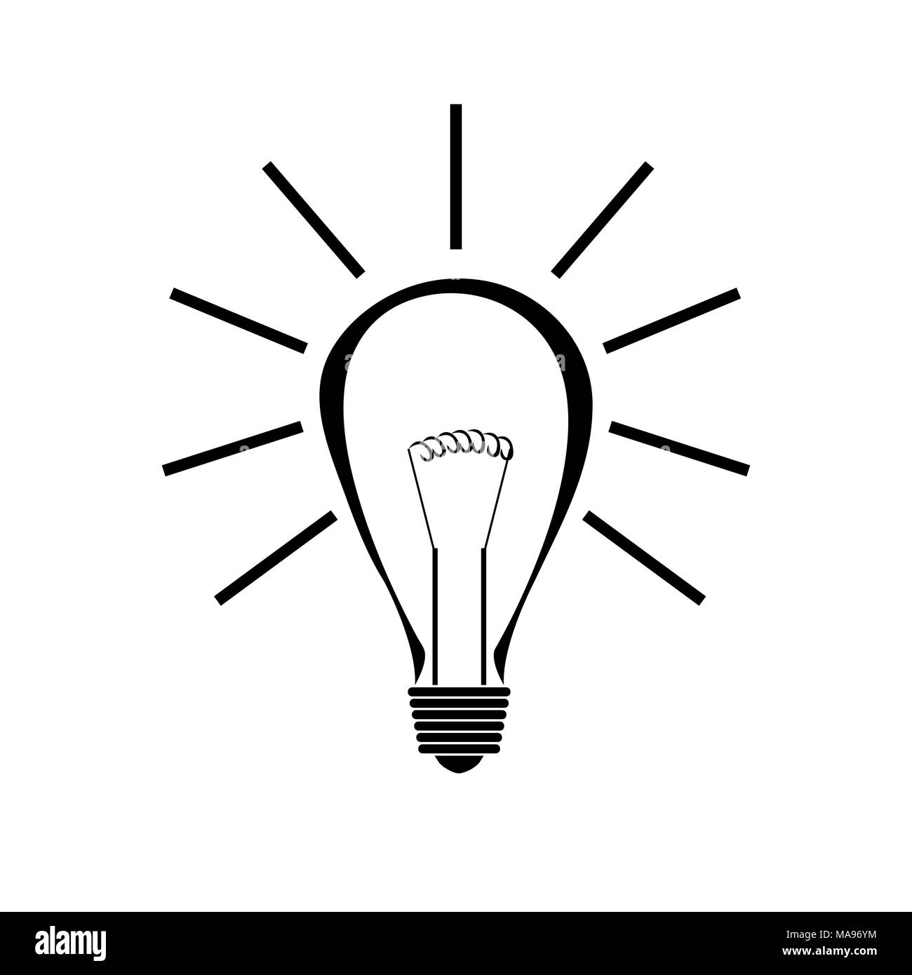 Light bulb icon hires stock photography and images Alamy
