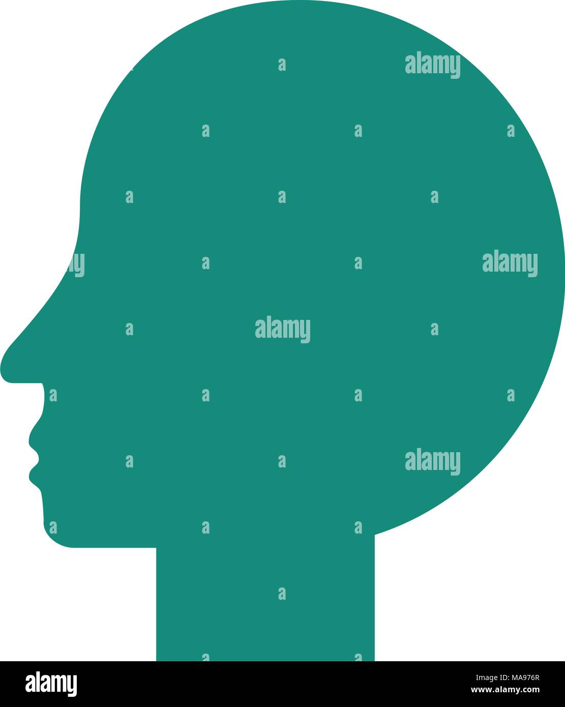 silhouette human head male character Stock Vector Image & Art - Alamy