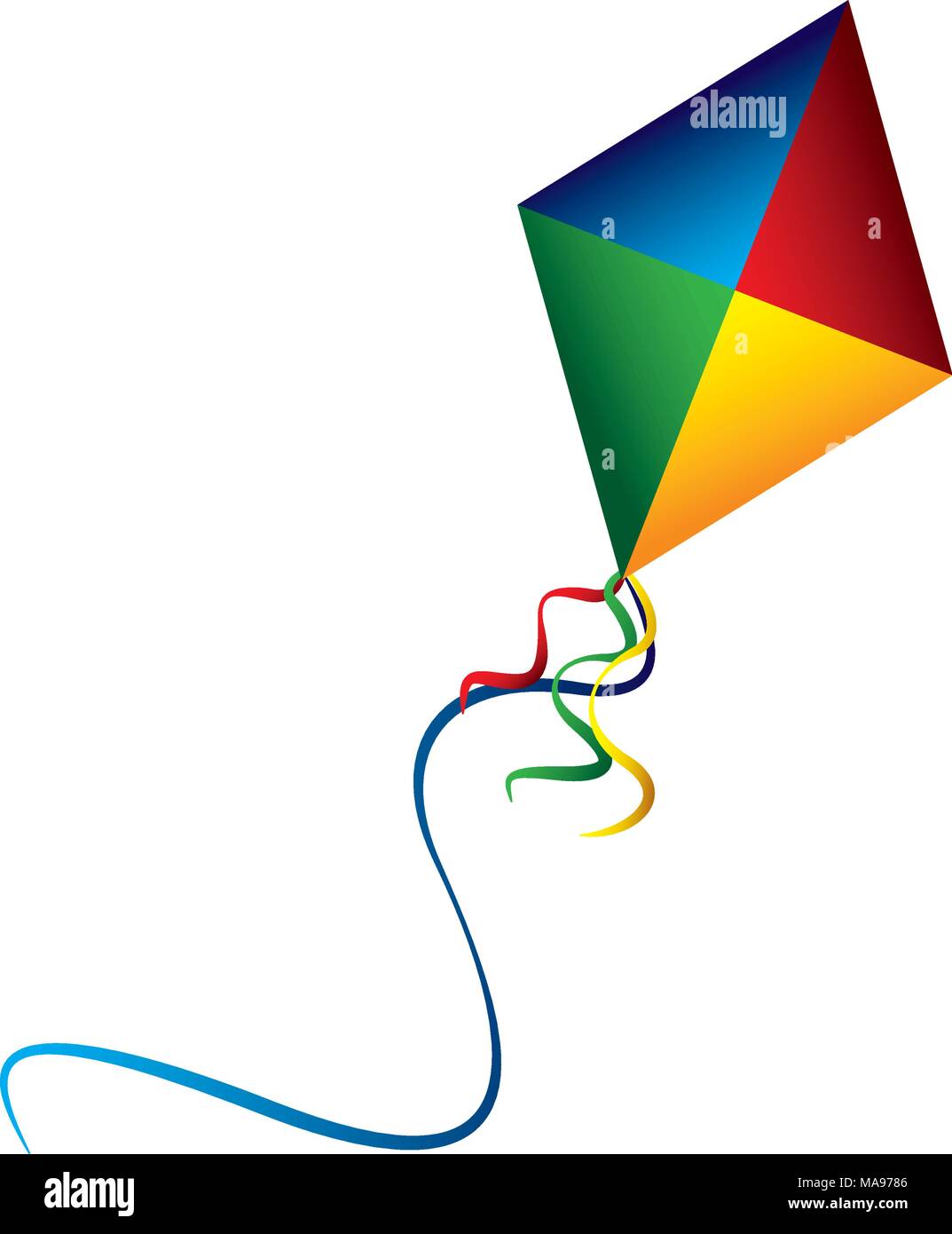 colored kite flying recreation image Stock Vector Image & Art Alamy