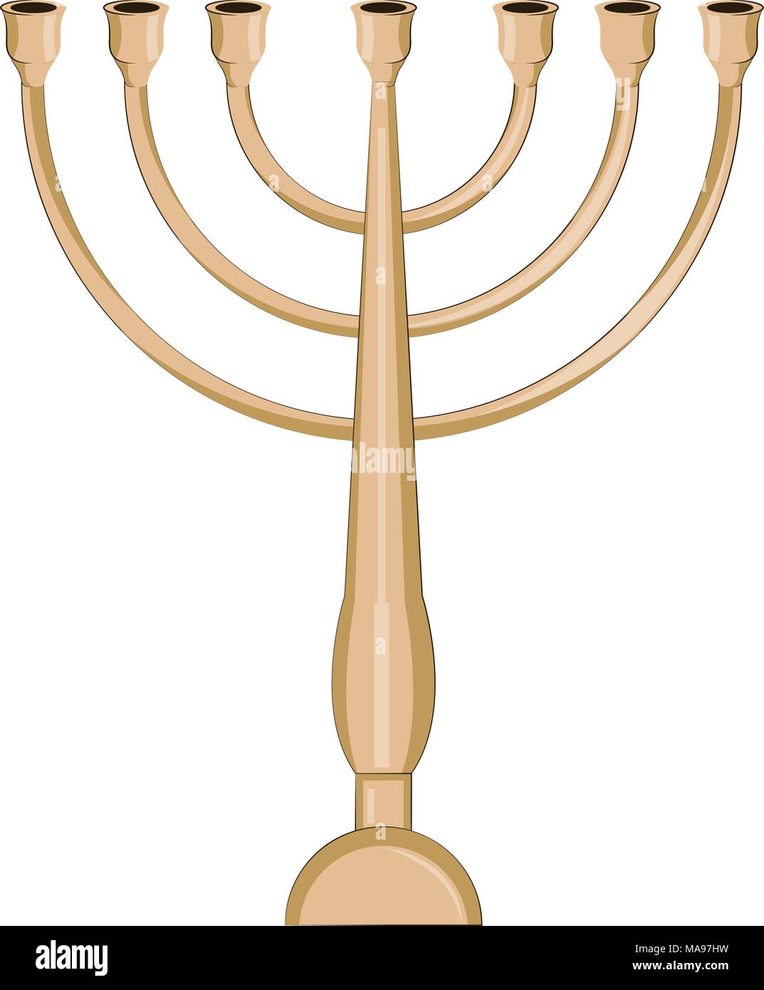 Jewish candlestick icon Stock Vector Image & Art Alamy