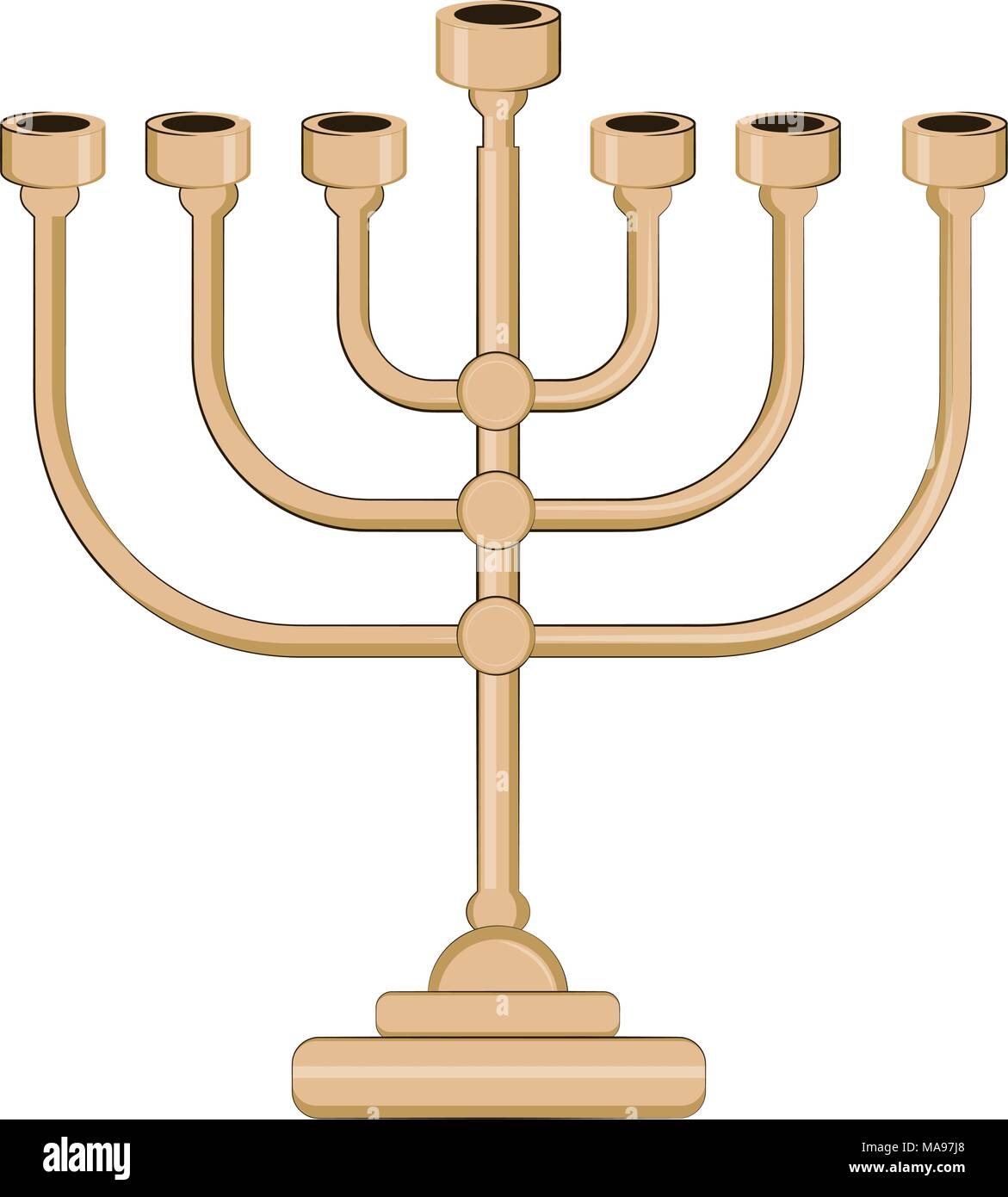 Jewish candlestick icon Stock Vector Image & Art Alamy