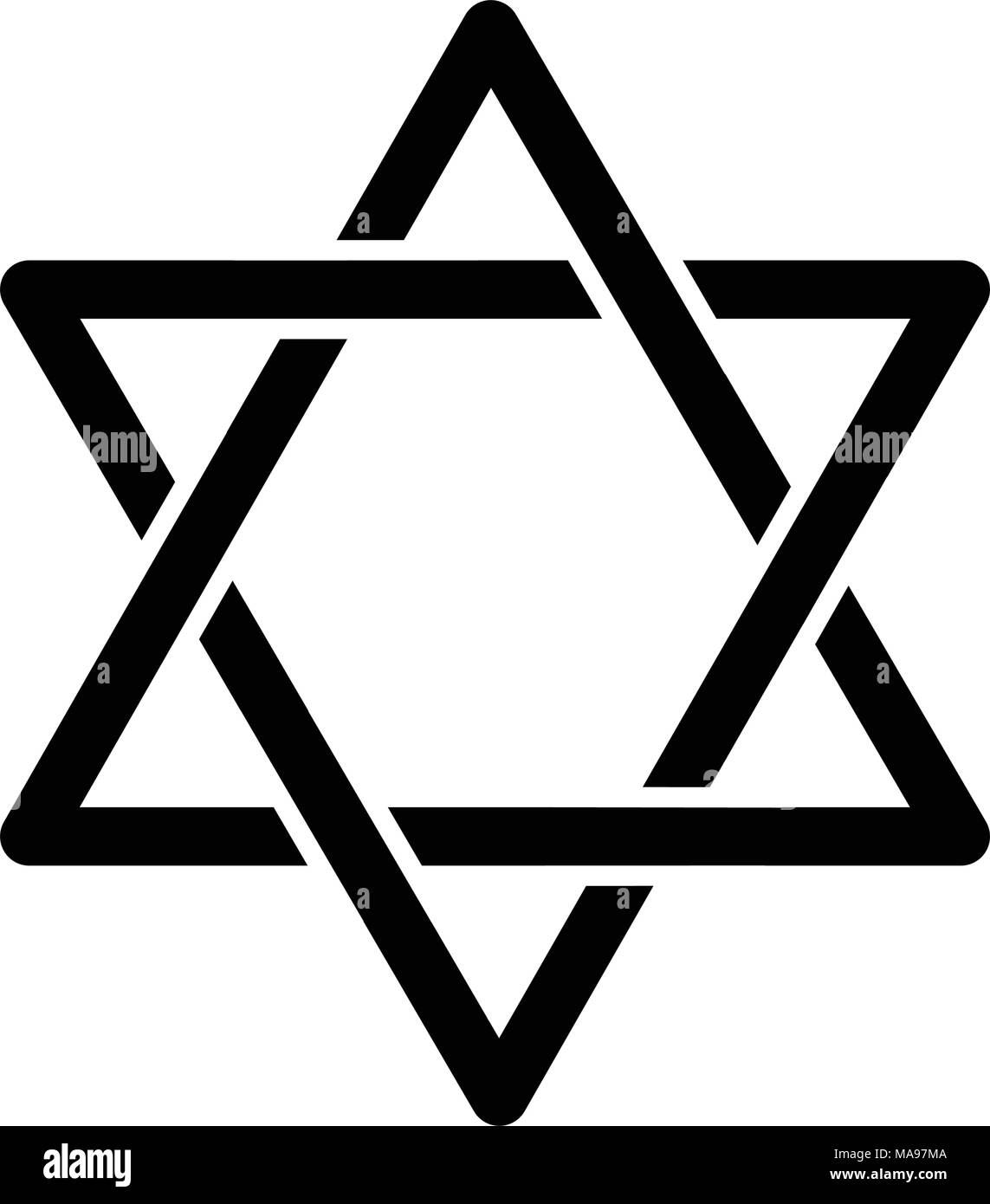 Star Of David Icon Stock Vector Image And Art Alamy