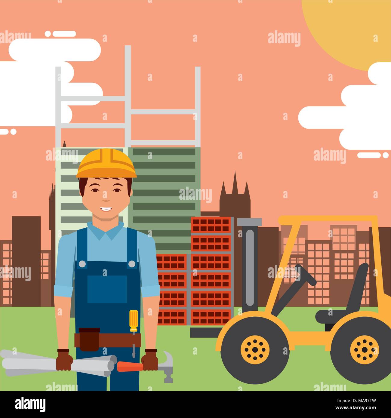 construction people workers Stock Vector Image & Art - Alamy