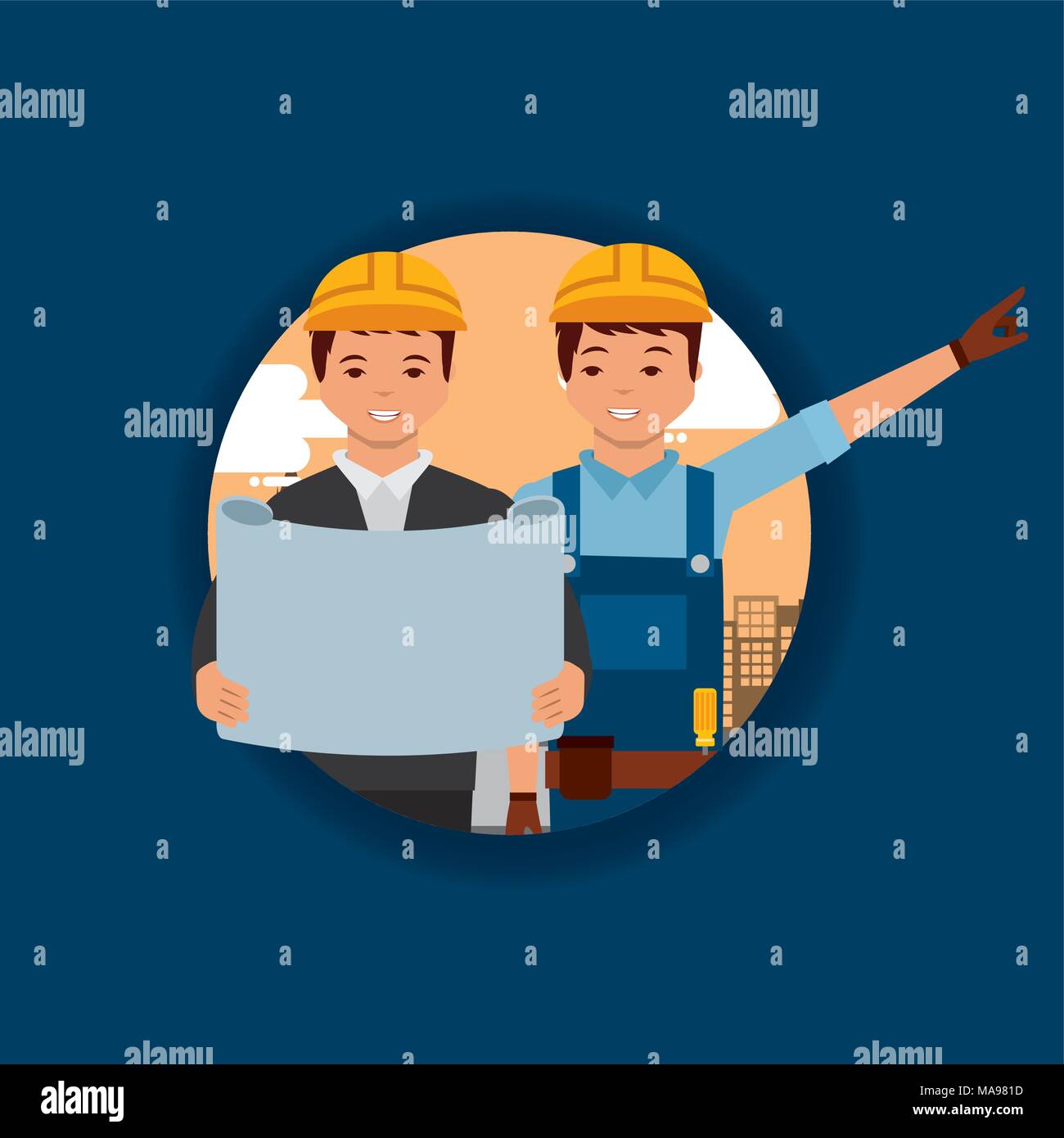 construction people workers Stock Vector Image & Art - Alamy