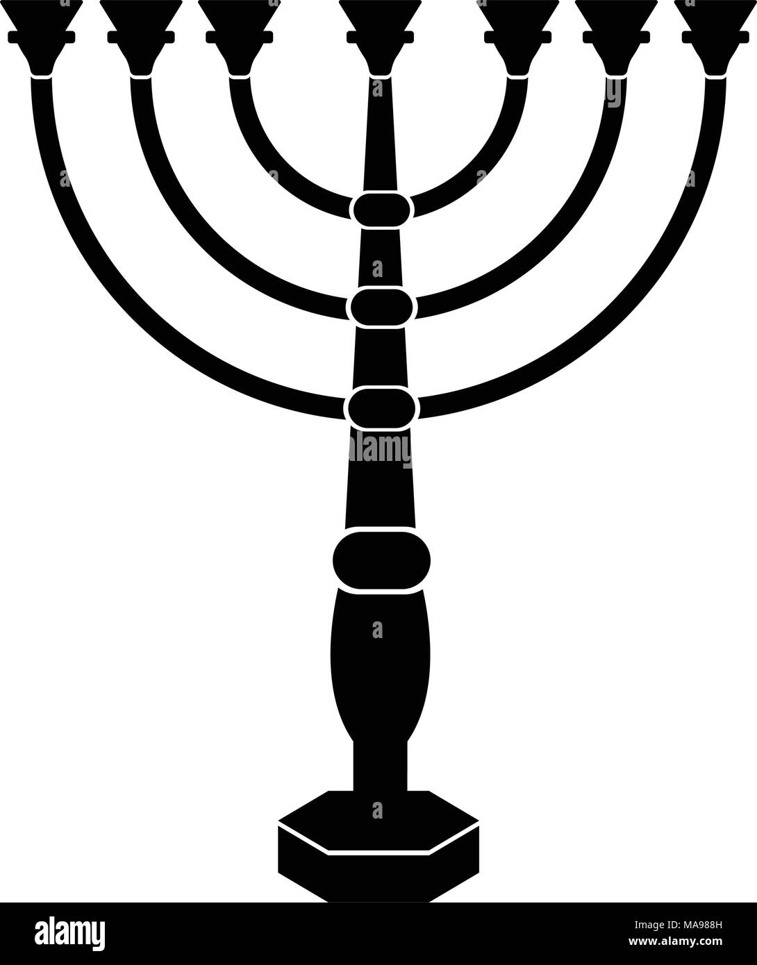 Jewish candlestick icon Stock Vector Image & Art Alamy