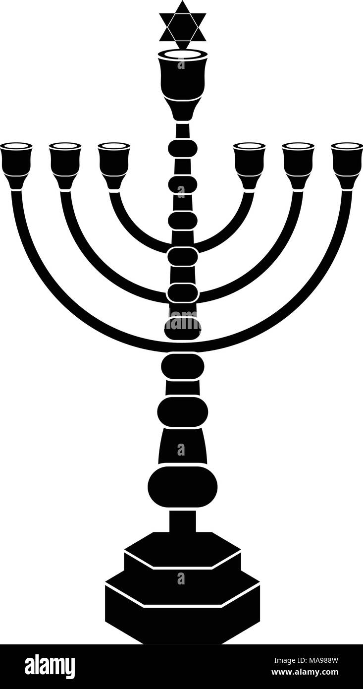 Jewish candlestick icon Stock Vector Image & Art Alamy