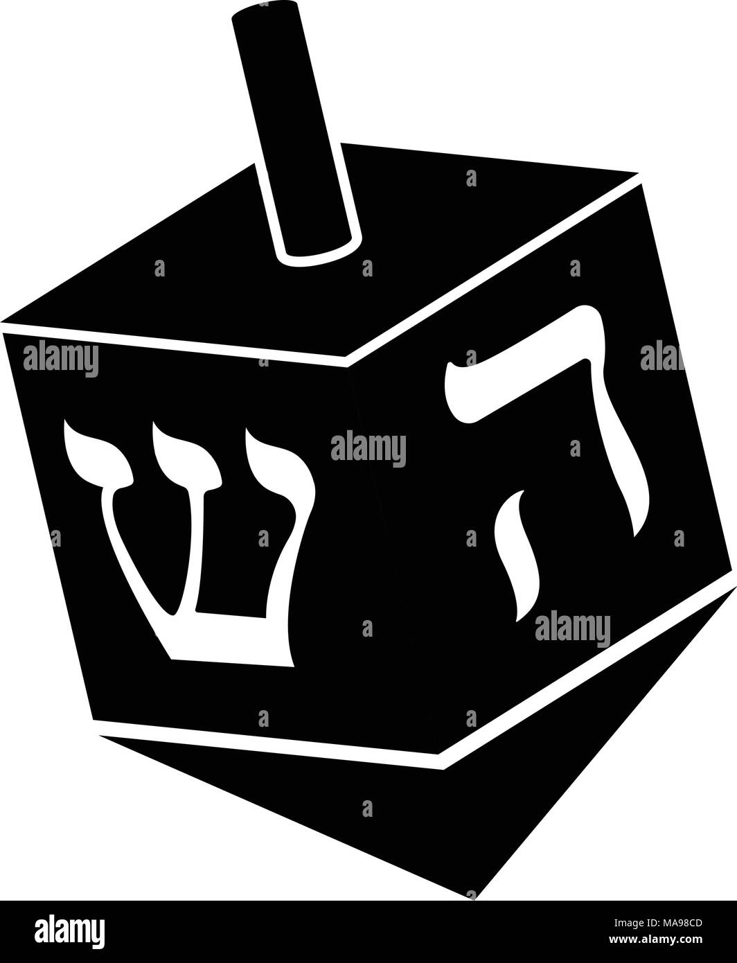 Jewish dreidel icon Stock Vector Image & Art - Alamy