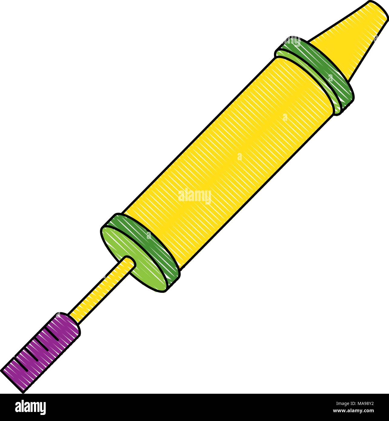 foam water splash gun toy vector illustration design Stock Vector Image