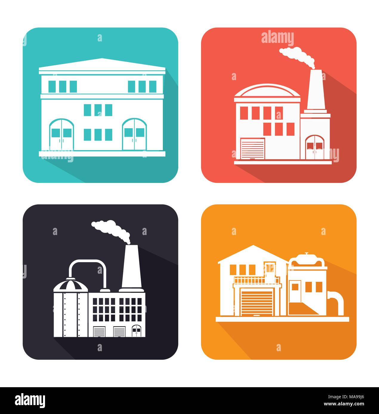 Factories and industries graphic design, vector illustration eps10 ...