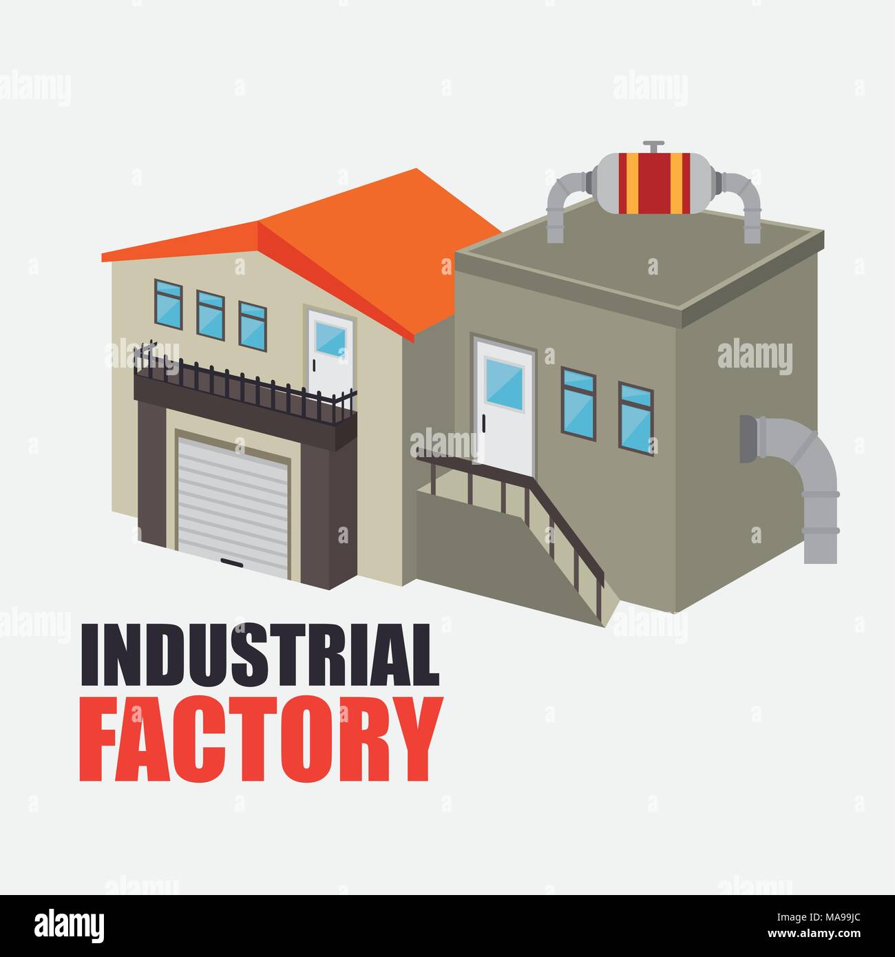 Factories and industries graphic design, vector illustration eps10 ...