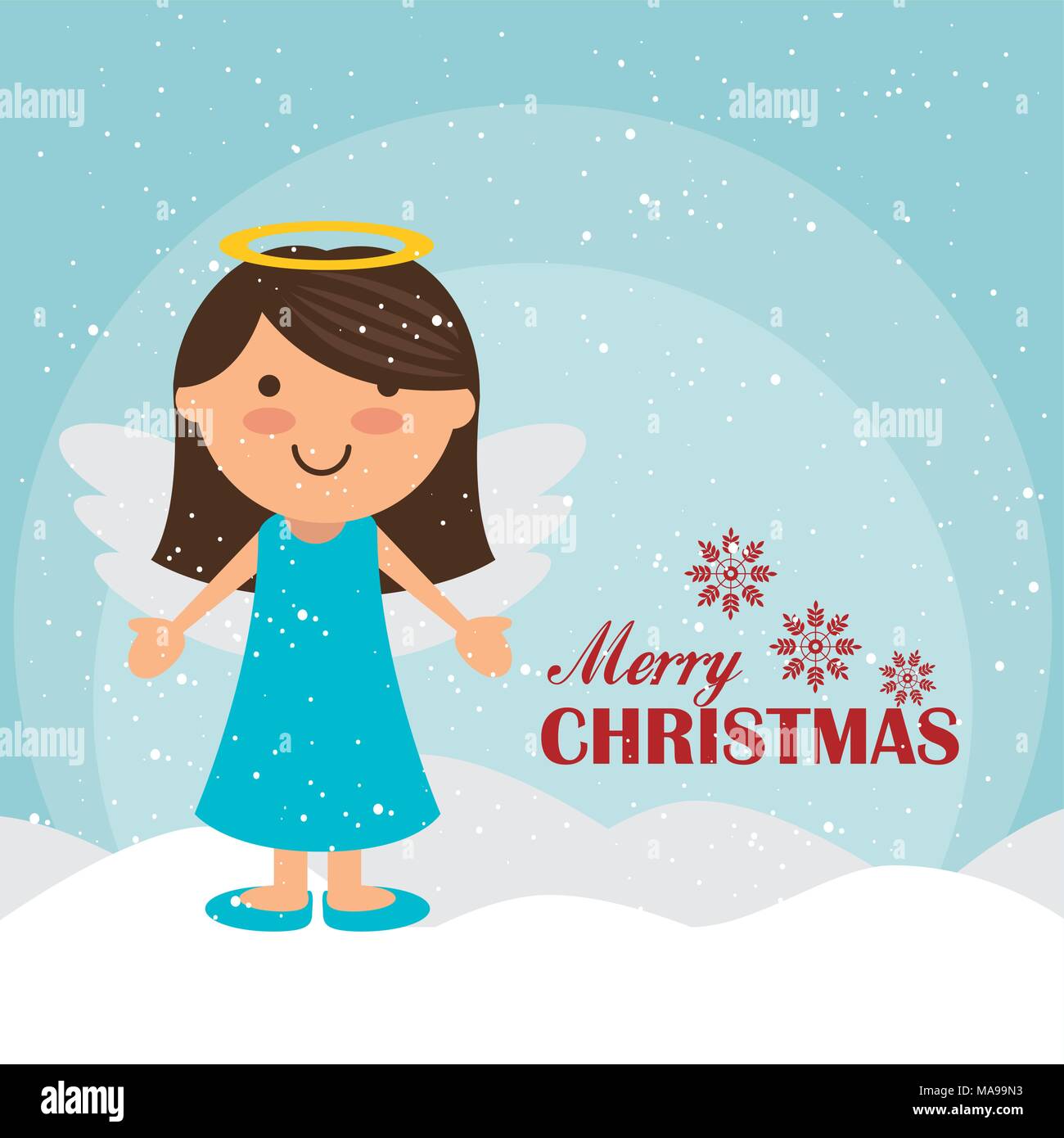 merry-christmas-colorful-card-design-vector-illustration-eps-10-stock