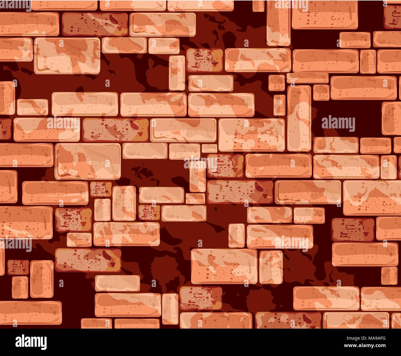 Brick wall graphic design, vector illustration theme Stock Vector Image