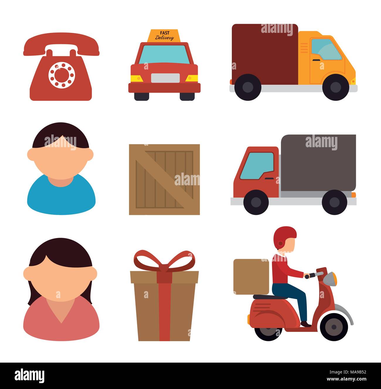 Free delivery and shipping design, vector illustration Stock Vector ...