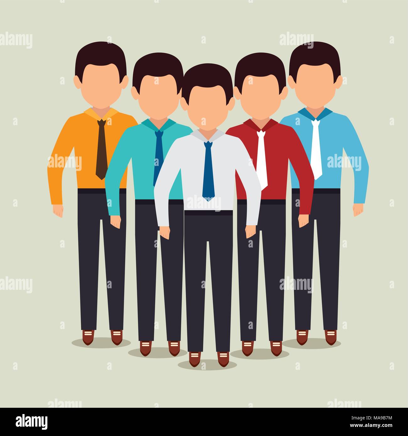 Business people and employee graphic design, vector illustration Stock ...