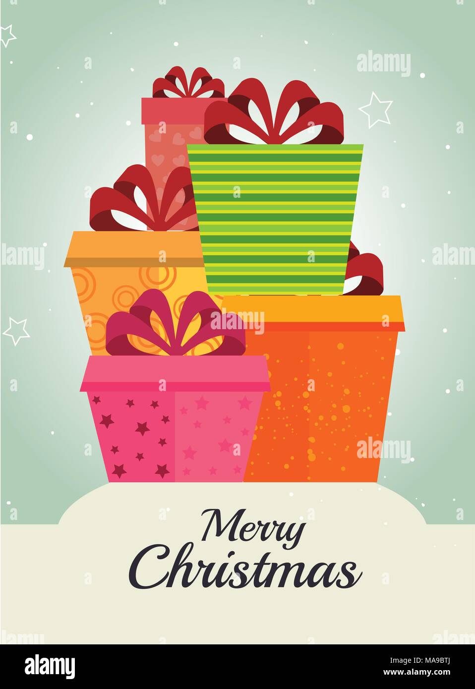 Merry christmas card design Stock Vector Image & Art - Alamy