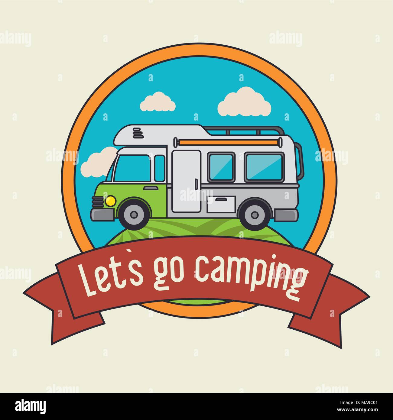 Summer camping and travel Stock Vector Image & Art - Alamy