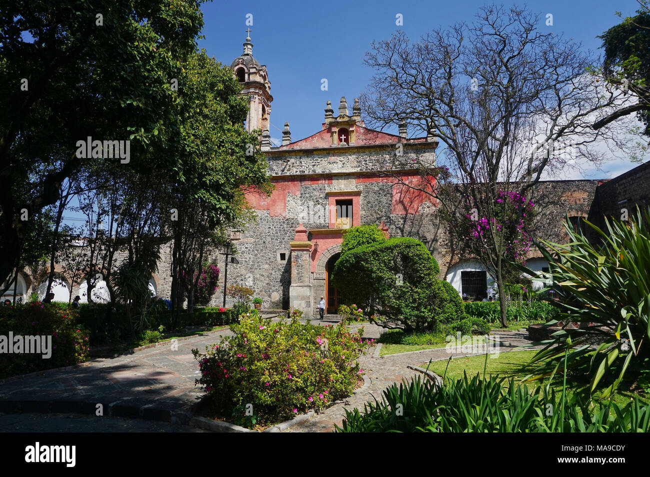 Parroquia de San Jacinto church in San Angel neighborhood of Mexico City,  Mexico Stock Photo - Alamy