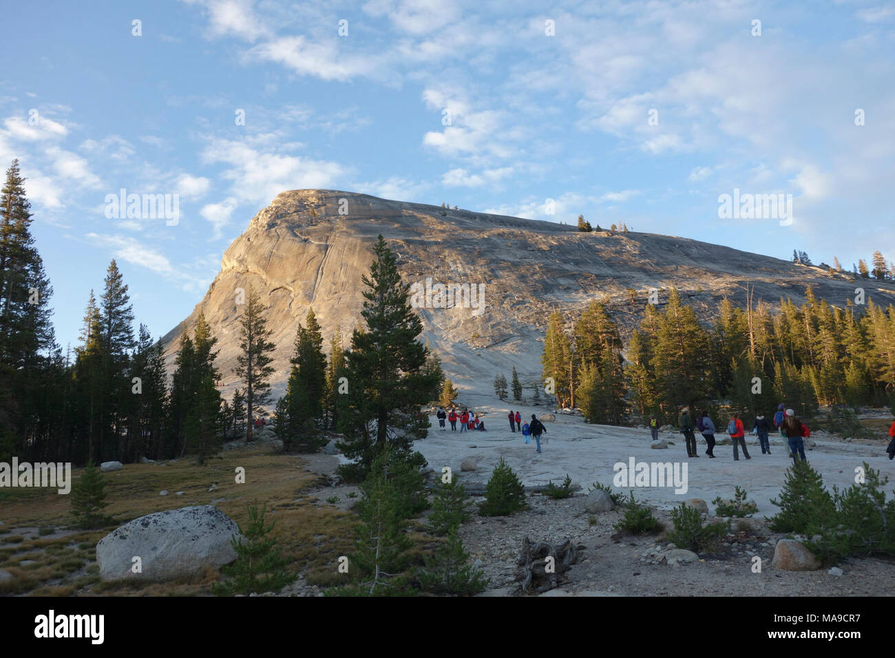Lembert Dome at sunset. Lembert Dome at sunset, Toulumne Meadows