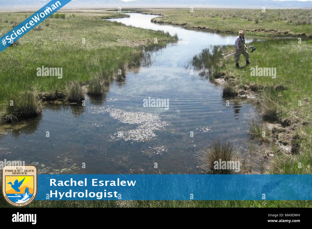 Rachel Esralew. Rachel Esralew, Hydrologist Stock Photo