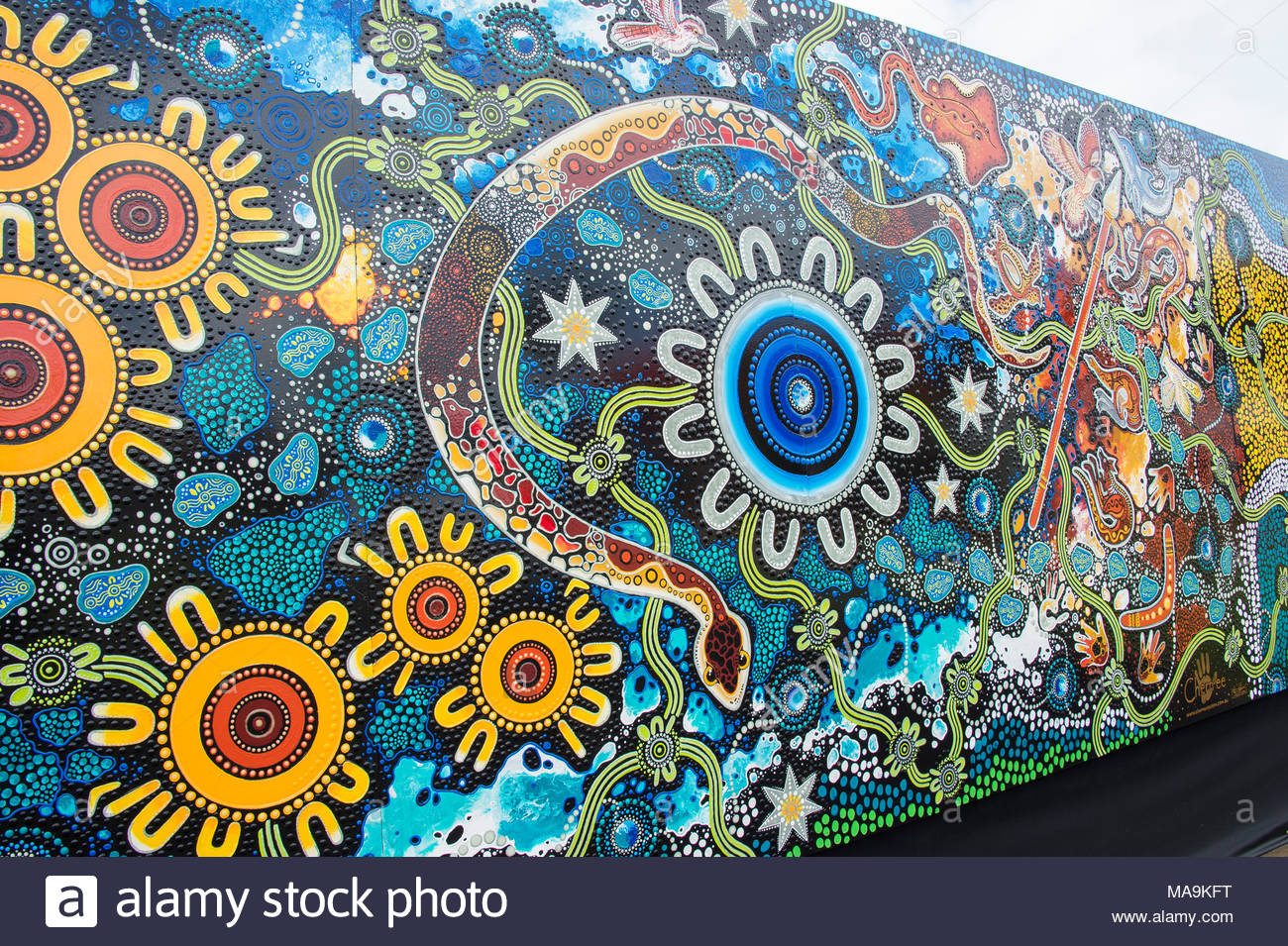 Aboriginal Mural Stock Photos & Aboriginal Mural Stock Images Alamy