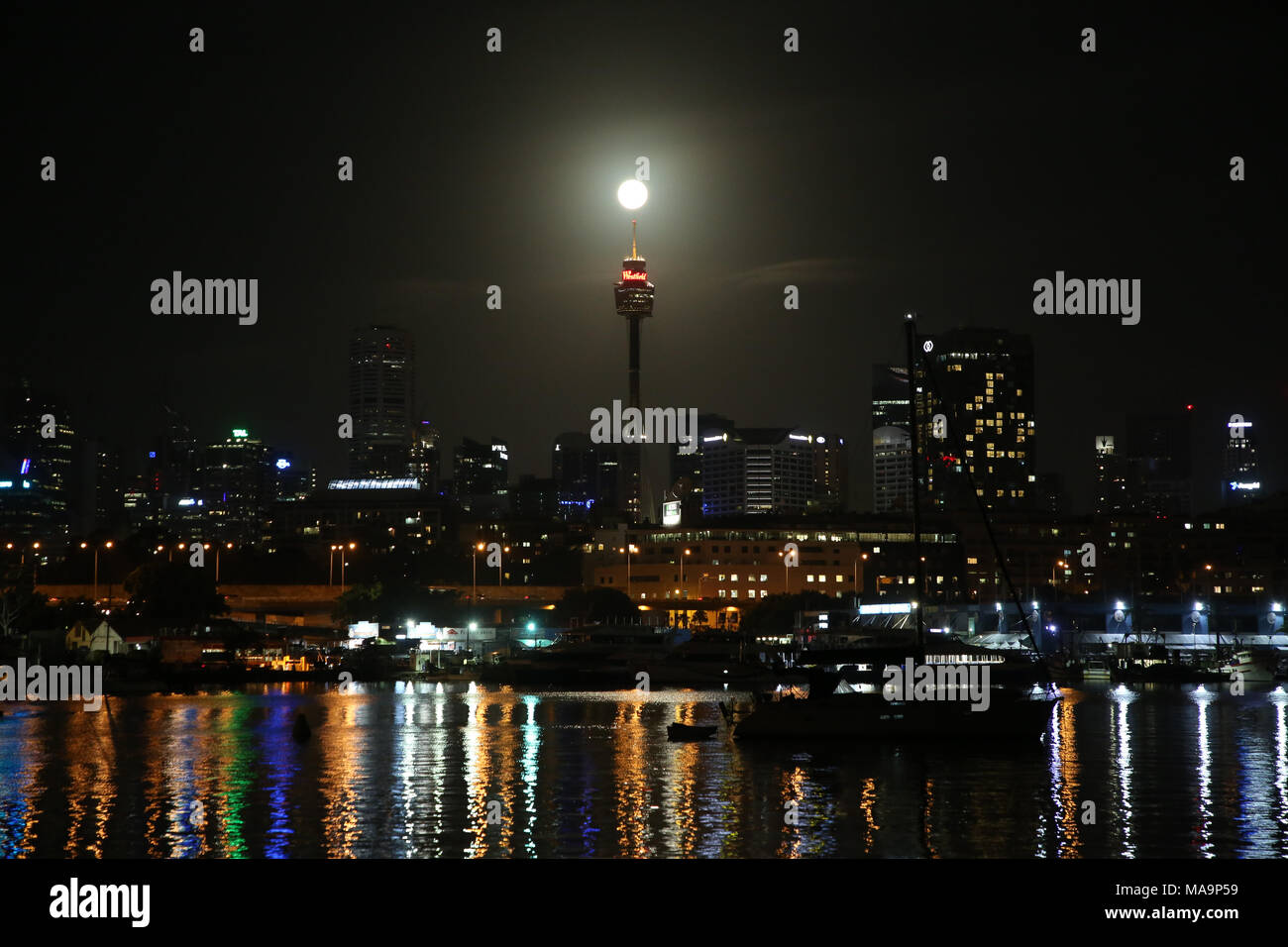 Sydney Australia 31 March 2018 A Blue Moon A Phrase Used To