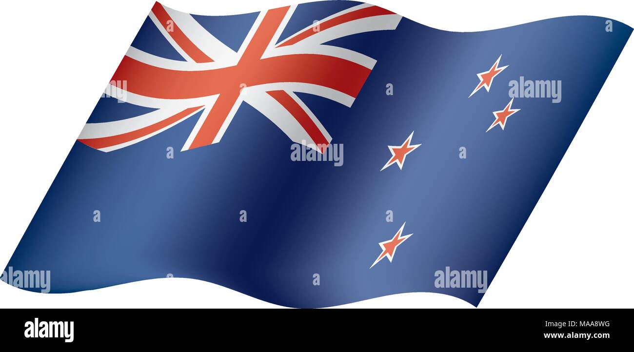 New Zealand flag, vector illustration Stock Vector Image & Art - Alamy