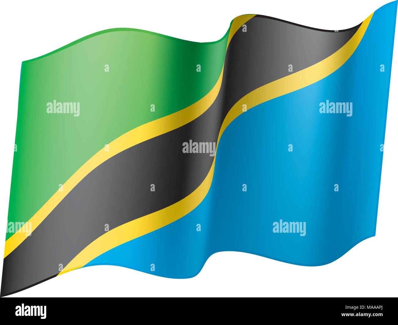 Tanzania flag, vector illustration Stock Vector Image & Art - Alamy