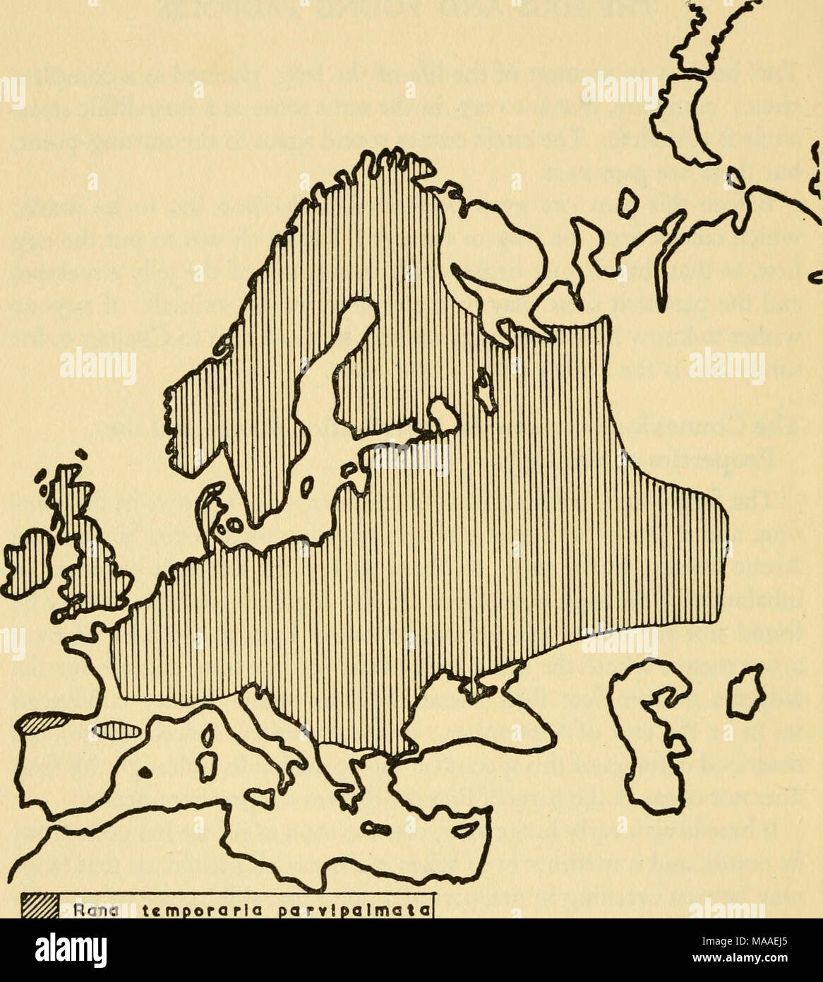 Common Reed Frog Distribution Map . The ecology and life history of the common frog (Rana temporaria ...