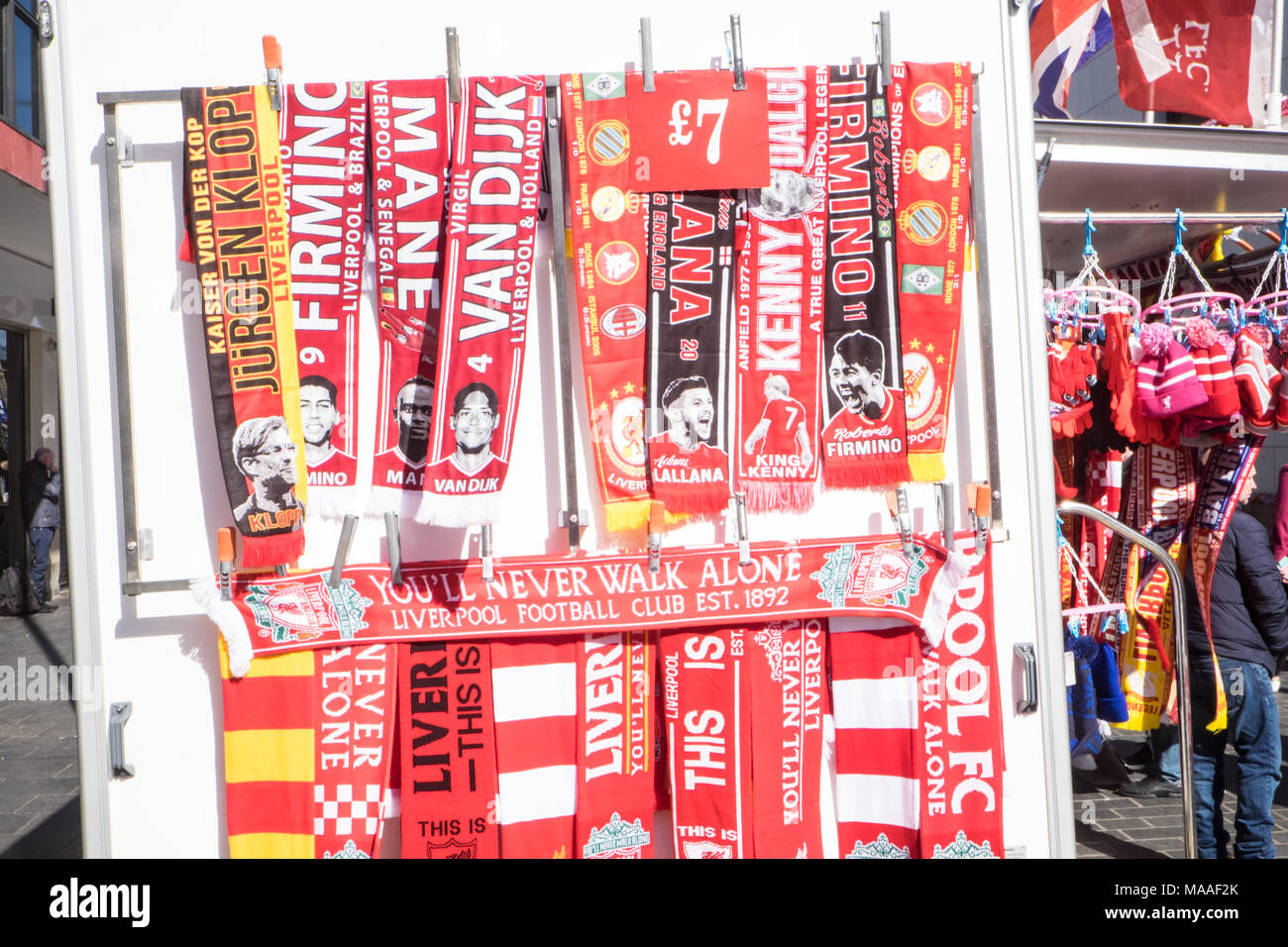 Football Scarf Liverpool High Resolution Stock Photography and Images -  Alamy