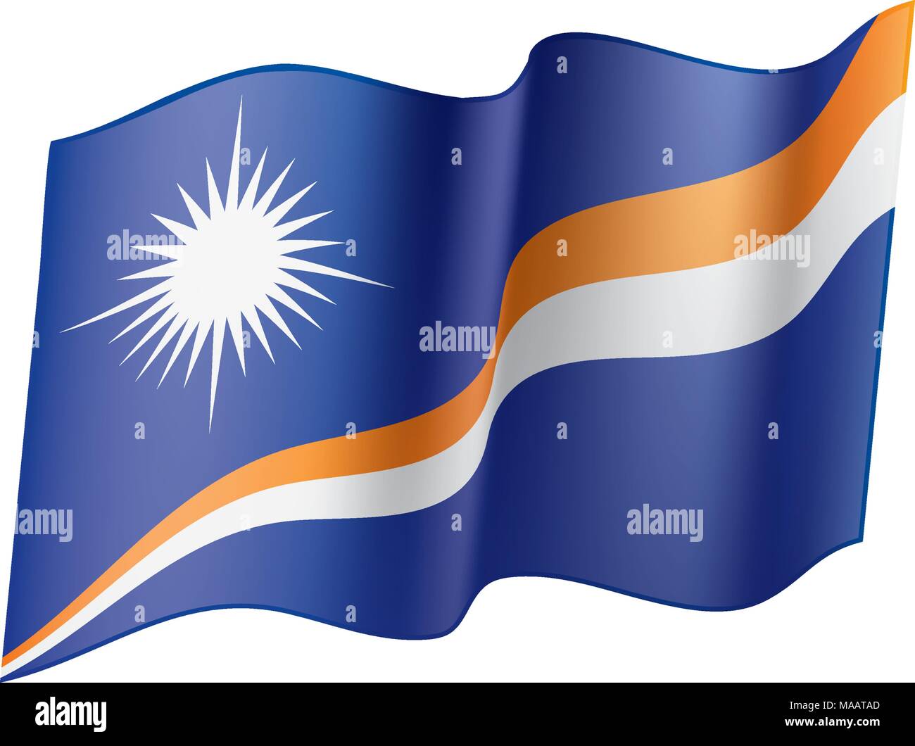 Marshall Islands flag, vector illustration Stock Vector Image & Art - Alamy