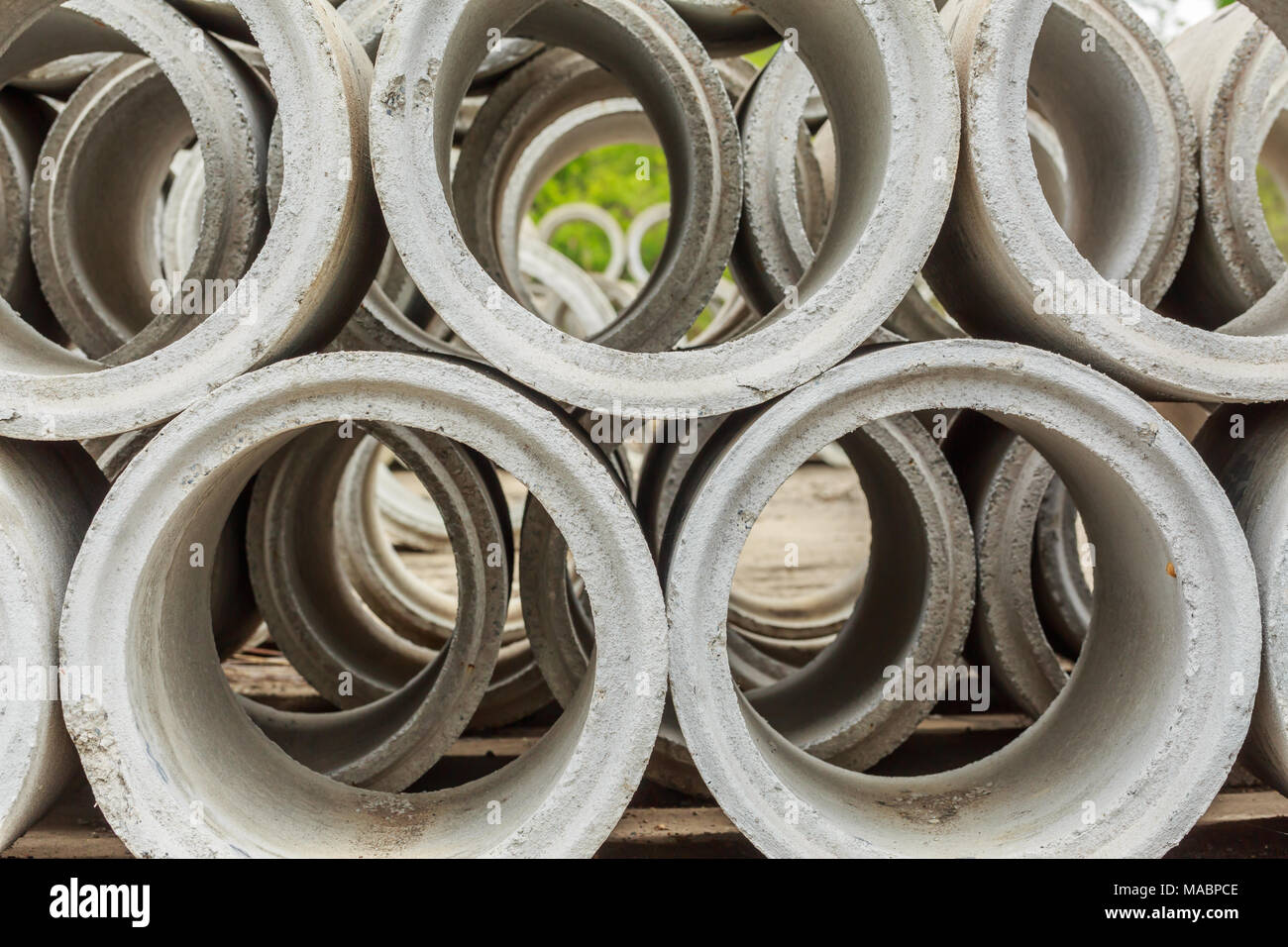 Close up Drainage pipes, concrete Stock Photo Alamy