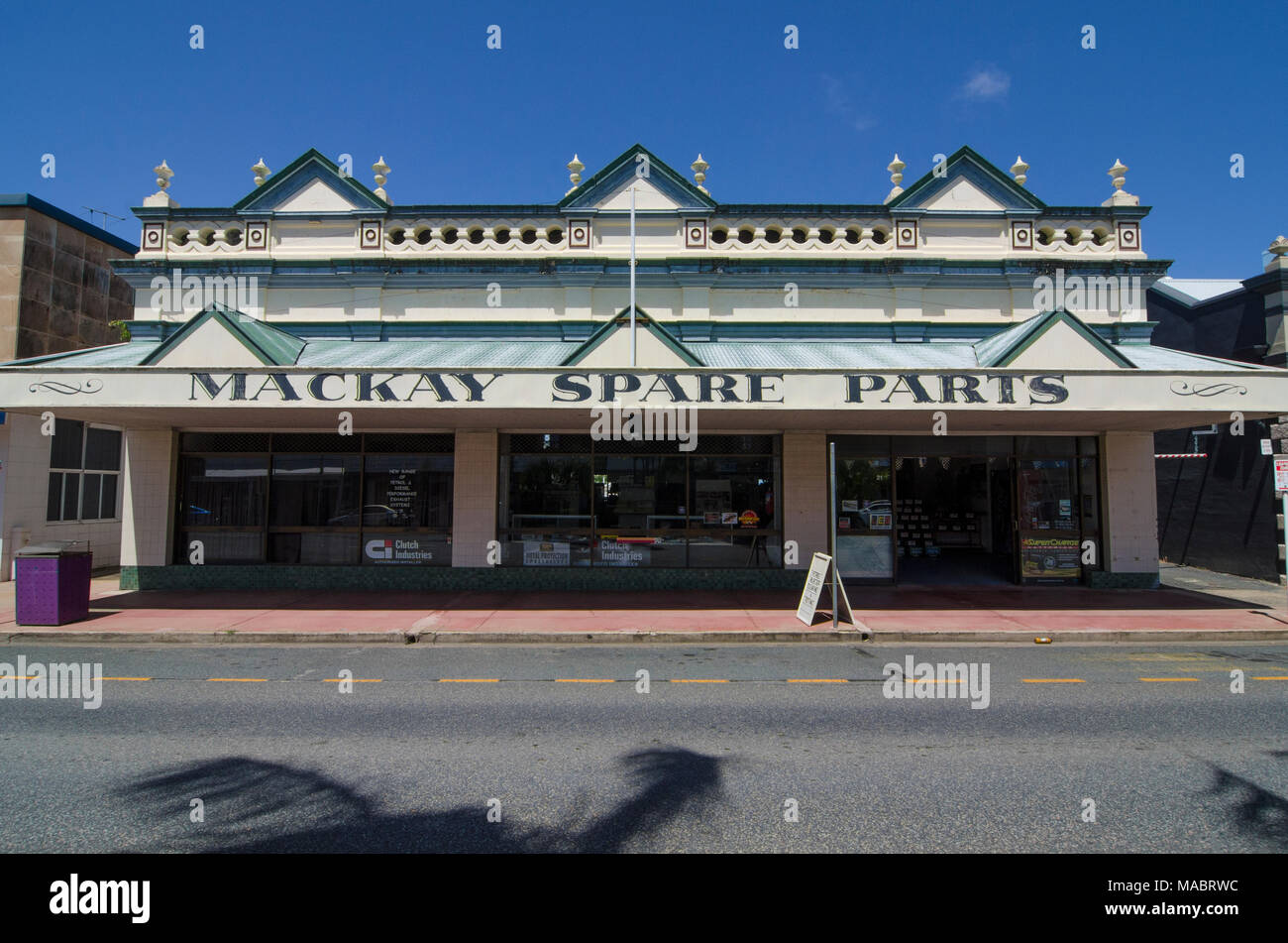the Mackay Spare Parts business in a historic building in Mackay in
