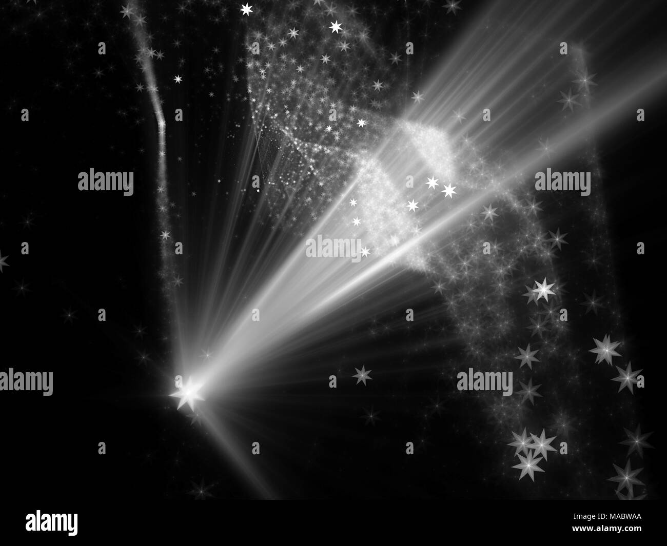 Glowing innovated space technology, computer generated abstract ...